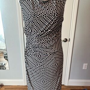 Black and White Patterned Dress